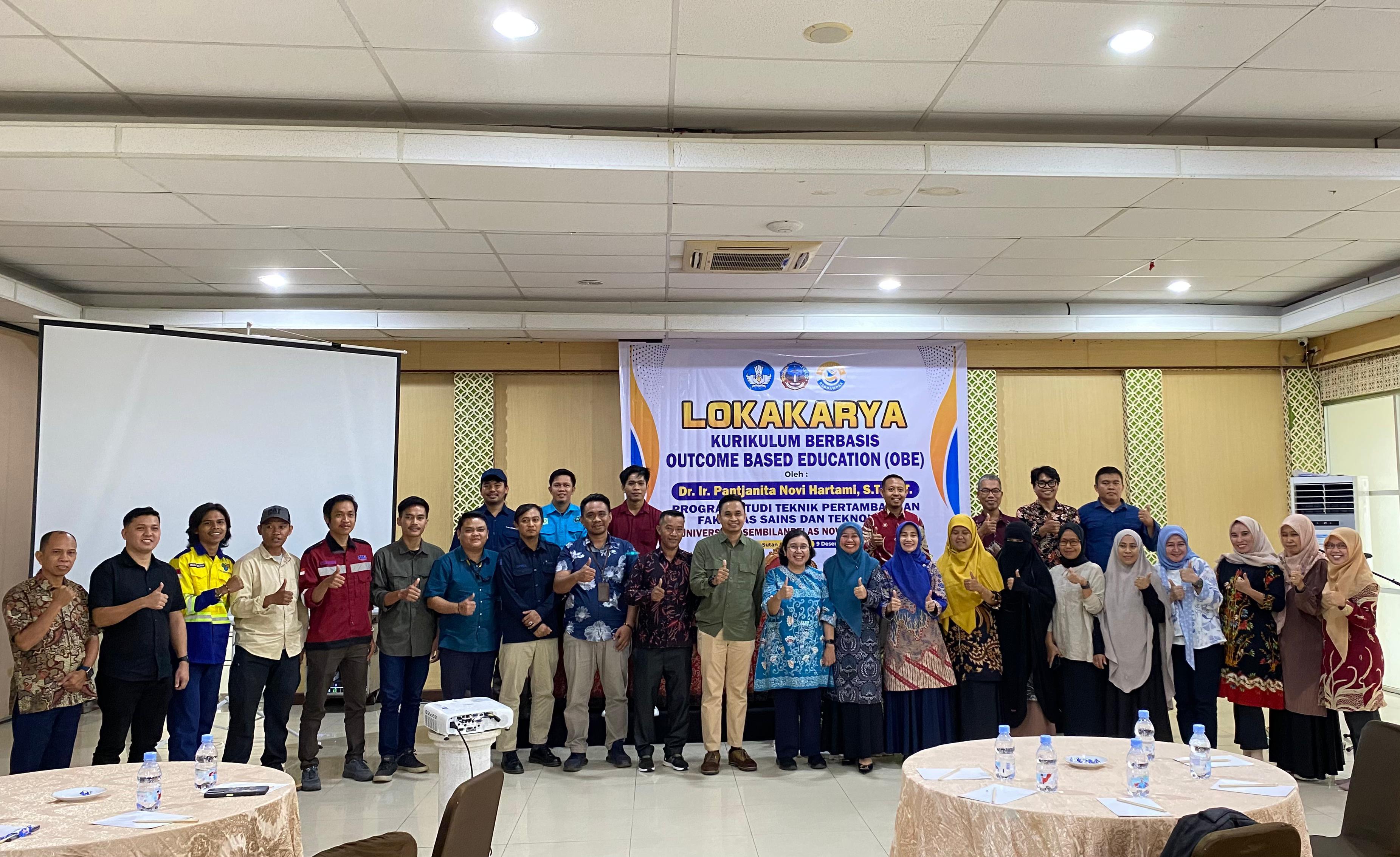 Lokakarya Kurikulum Berbasis Outcome Based Education (OBE) Prodi Teknik Pertambangan
